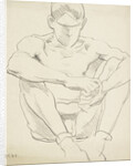 Male Nude (Seated on the Ground) by Francis Campbell Boileau Cadell